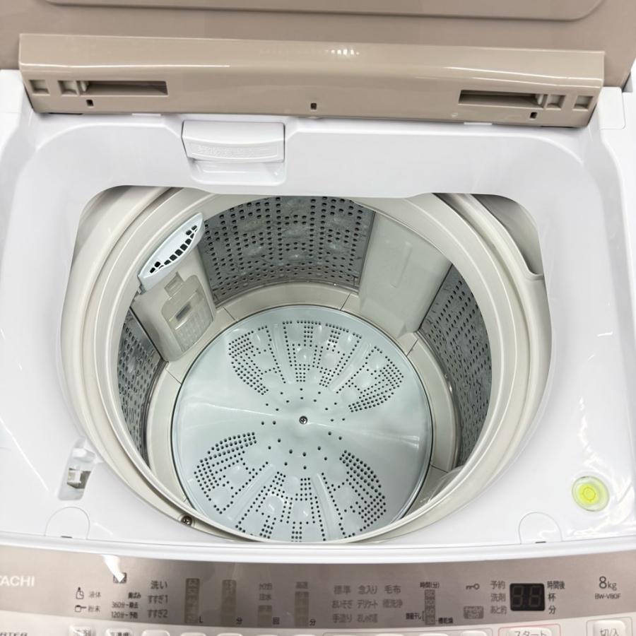 日立（HITACHI） 中古 8.0kg 全自動洗濯機 ビートウォッシュ BW-V80F