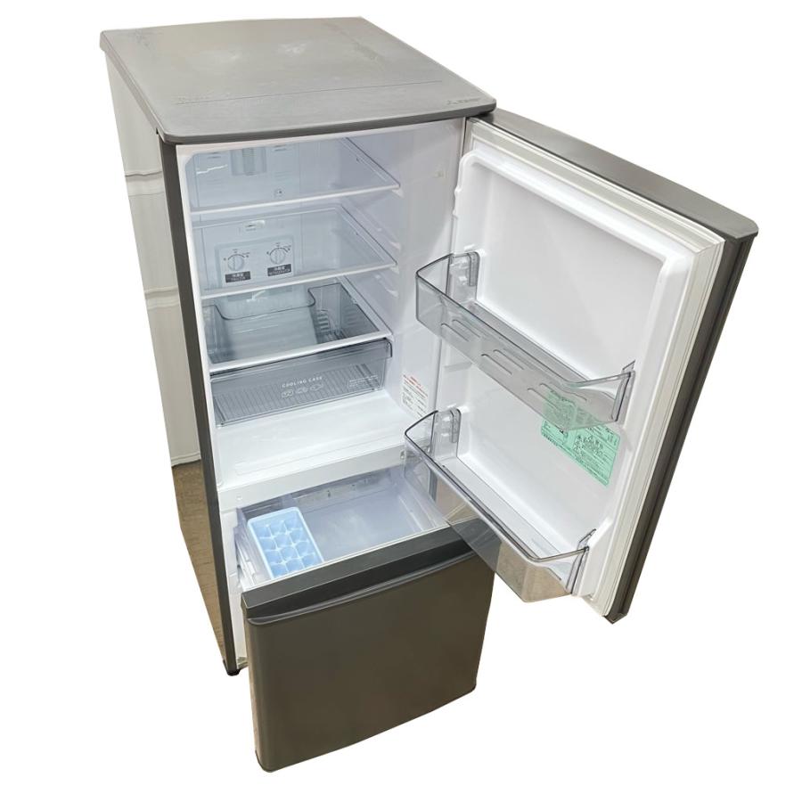 三菱 2ドア冷凍冷蔵庫 146L MR-P15F-H マットチャコール 単身用 1人