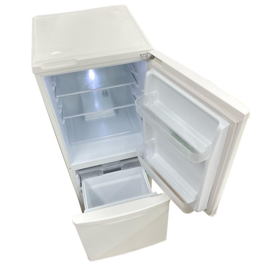 パナソニック NR-BW14FW-W 2ドア冷蔵庫 マットホワイト色 138L『中古