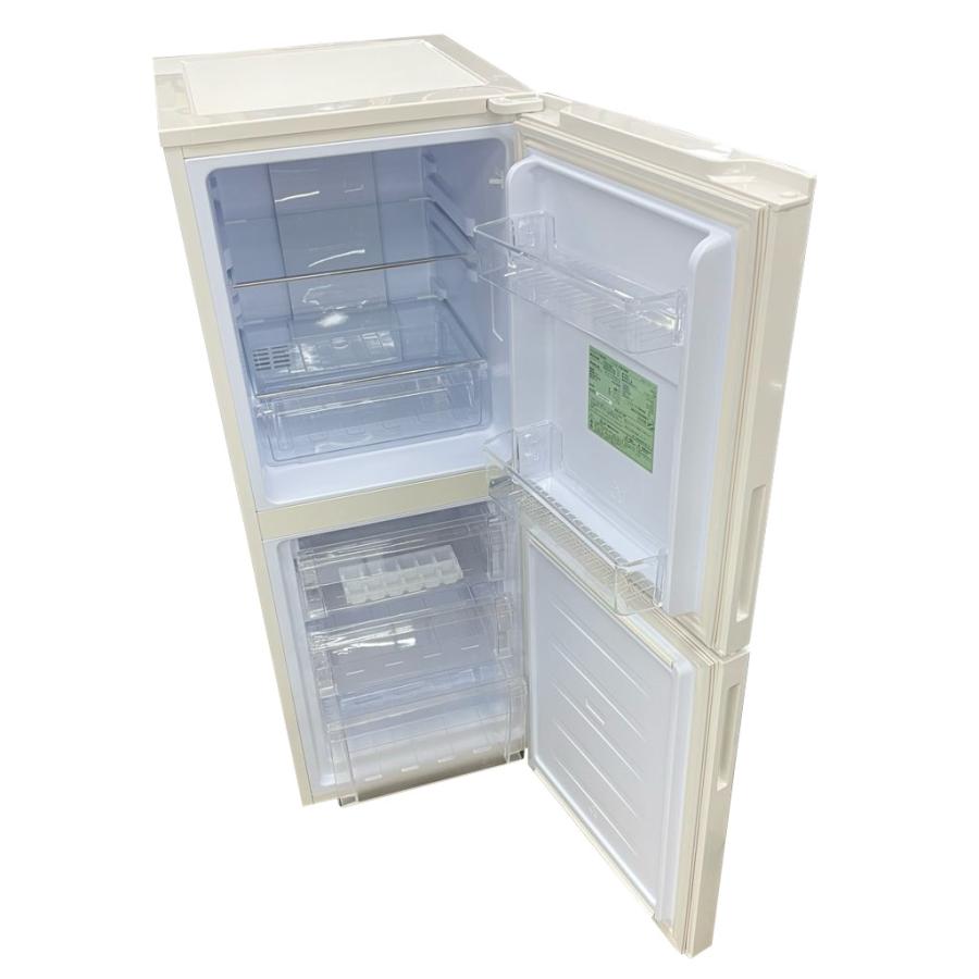 中古 153L 2ドア冷蔵庫 アイリスオーヤマ IRSN-15B-CW 2024年製 ホワイト ボトムフリーザー 新生活 二人暮らしの画像