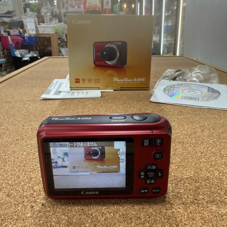 キヤノン（Canon） 中古 デジタルカメラ PowerShot A495 レッド