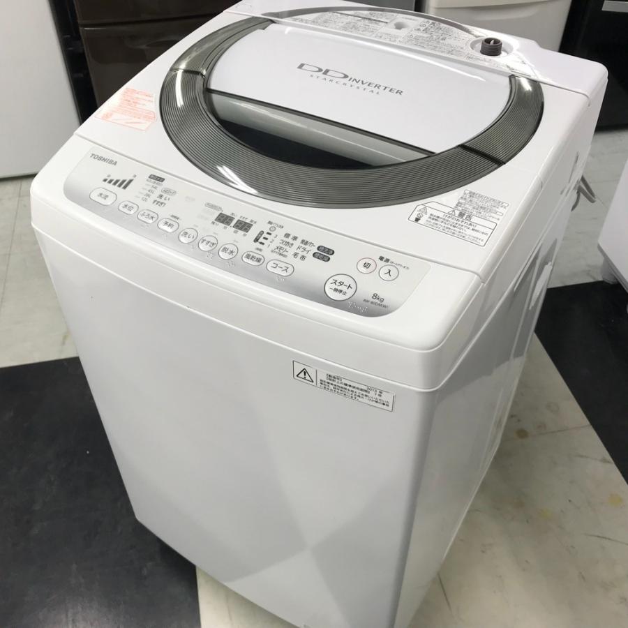 TOSHIBA（東芝） 【中古】8.0kg 簡易乾燥機能搭載 全自動洗濯機 DD