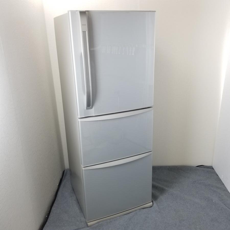 中古 340L 自動製氷機能搭載 3ドア冷蔵庫 東芝 GR-34ZX 2011年製 置けちゃうスリム 当社指定エリアは送料2160円