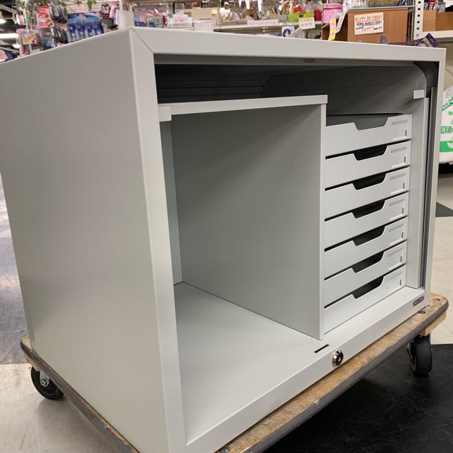 中古 LION シャッター扉 レターケース A4縦7段・コンビ型 幅50cm×奥