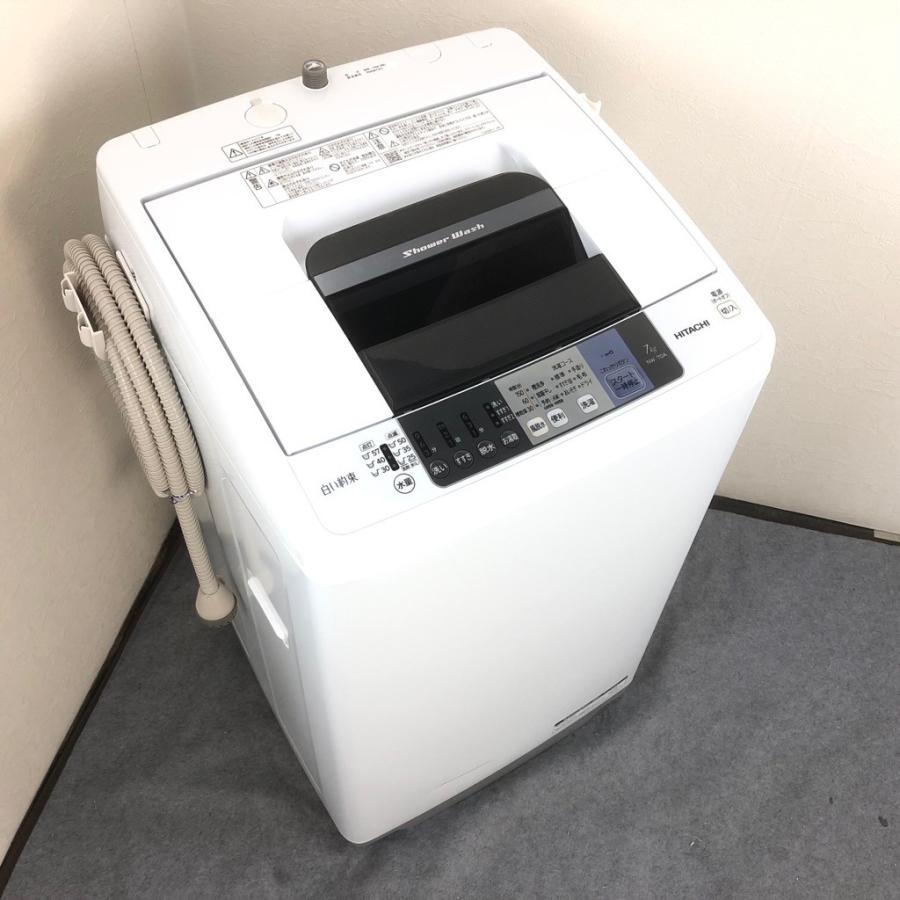 日立（HITACHI） 中古 2017年製 東芝 白い約束 ピュアホワイト 7.0kg 