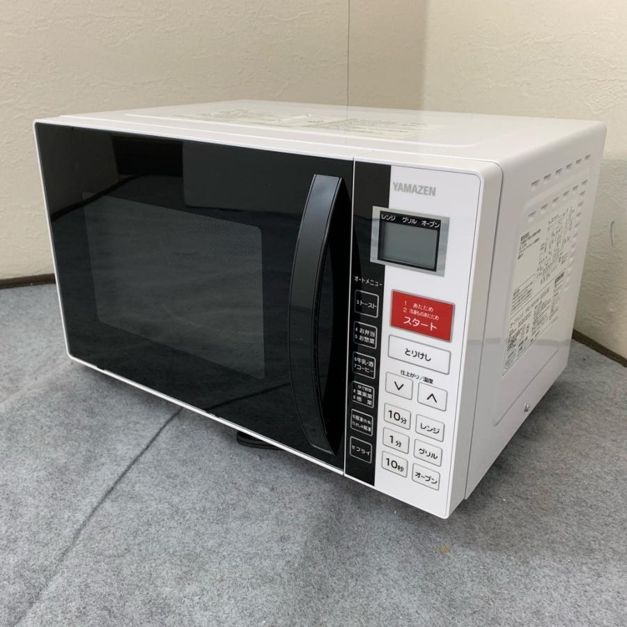 中古 オーブンレンジ 600W ヤマゼン YRC-160V 2017年製 50Hz60Hz共用