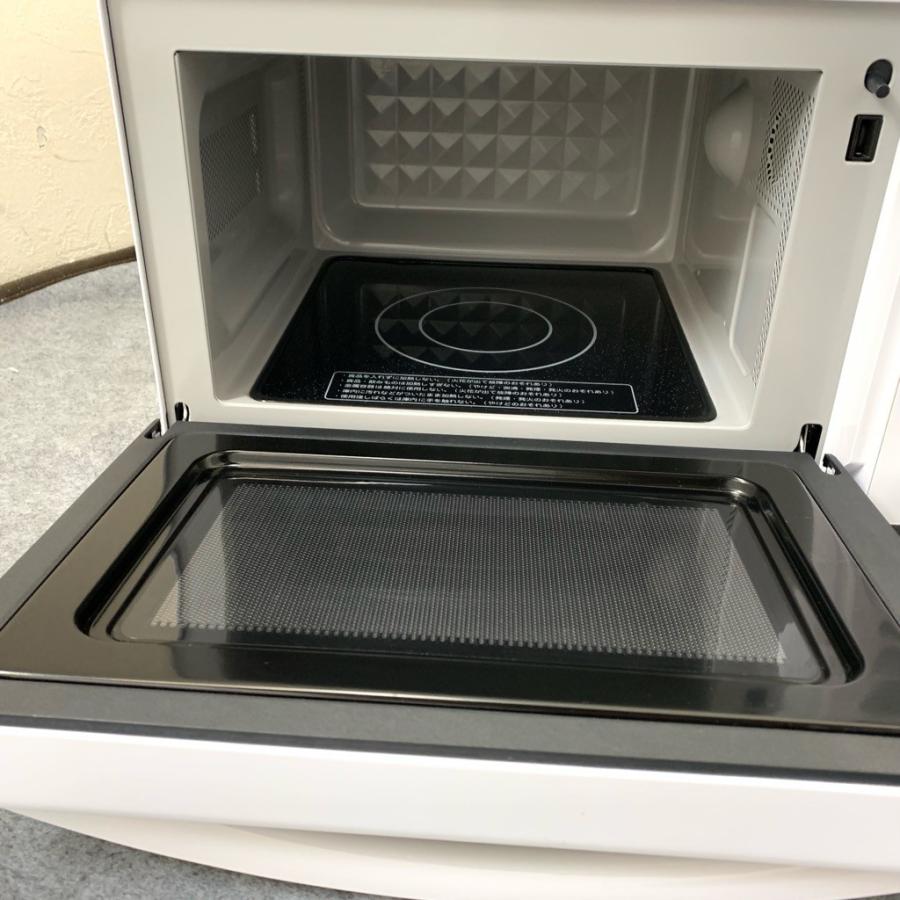 中古 オーブンレンジ 600W ユアサ PRE-6018PF 2016年製 50Hz60Hz共用