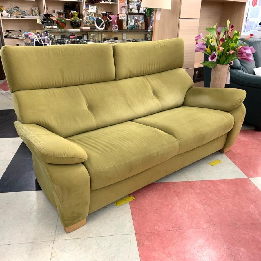 中古 店舗近郊送料格安 高級家具 カリモク karimoku Quality 3人掛け 