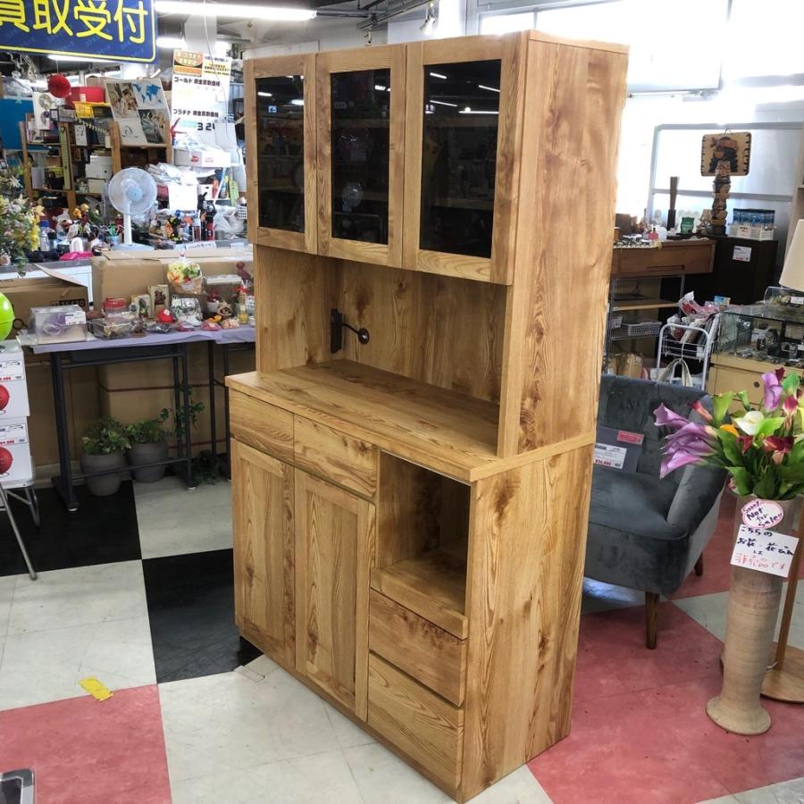 国産 ユーアイ製 キッチンボード、食器棚 幅89cm Used/キレイ 中古 店舗近郊限定販売 幅100cm ユーアイ チャトラ 3枚扉キッチン