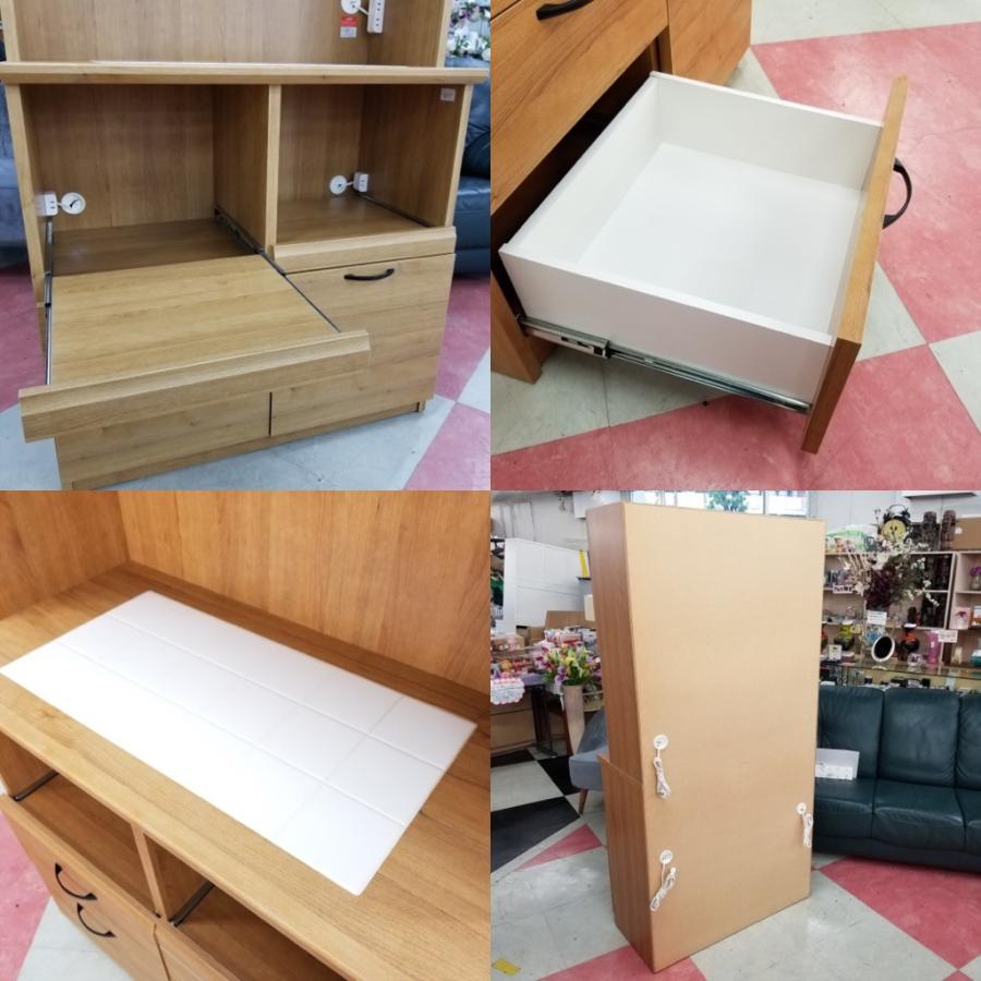 中古 店舗近郊限定販売 幅90cm ユーアイ コチーナ モイス加工 3枚扉 