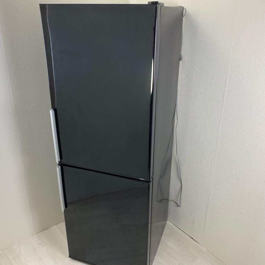 2ドア冷蔵庫 275リットル 2014年製 AQUA AQR-D28C（K）鏡面ブラック