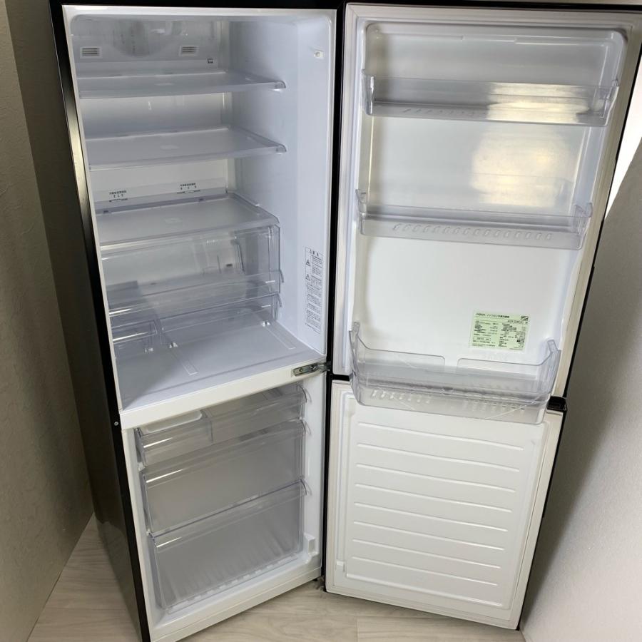 2ドア冷蔵庫 275リットル 2014年製 AQUA AQR-D28C（K）鏡面ブラック