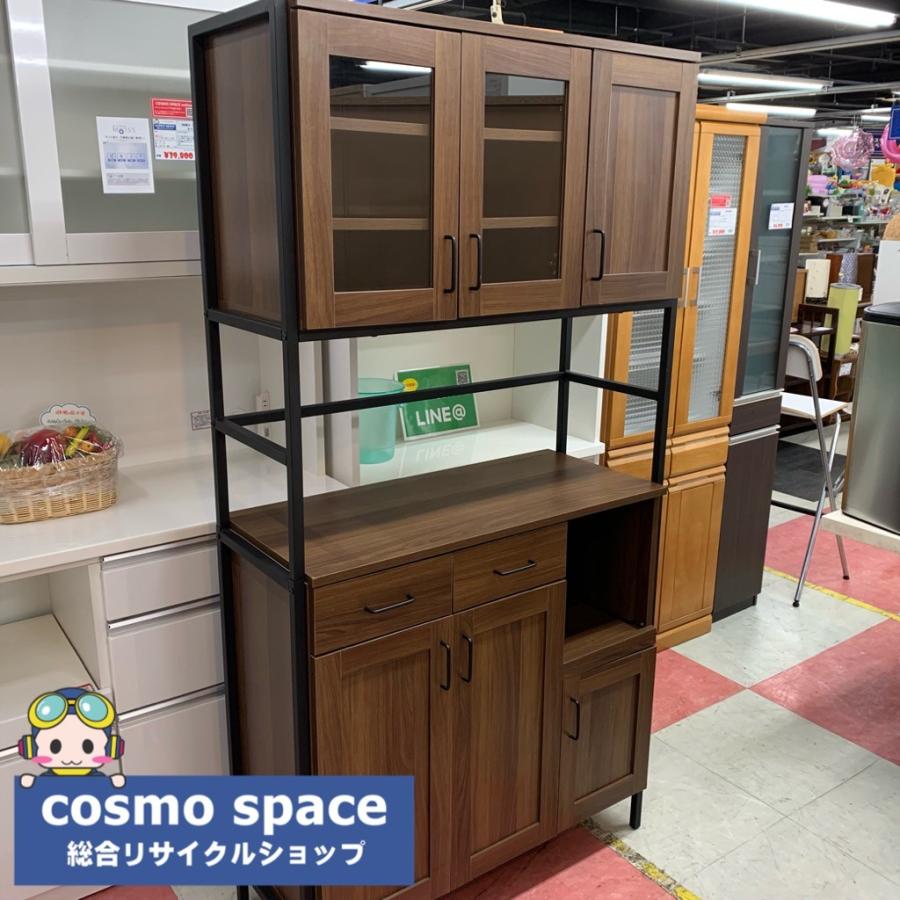 中古 店舗近郊送料格安 スリム3枚扉キッチンボード レンジボード 中古 店舗近郊送料格安 スリム3枚扉キッチンボード レンジボード