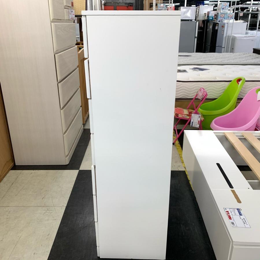 中古 店舗近郊送料格安 7段チェスト 整理タンス ホワイトカラー WH 白