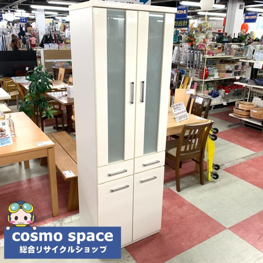 中古食器棚ホワイト