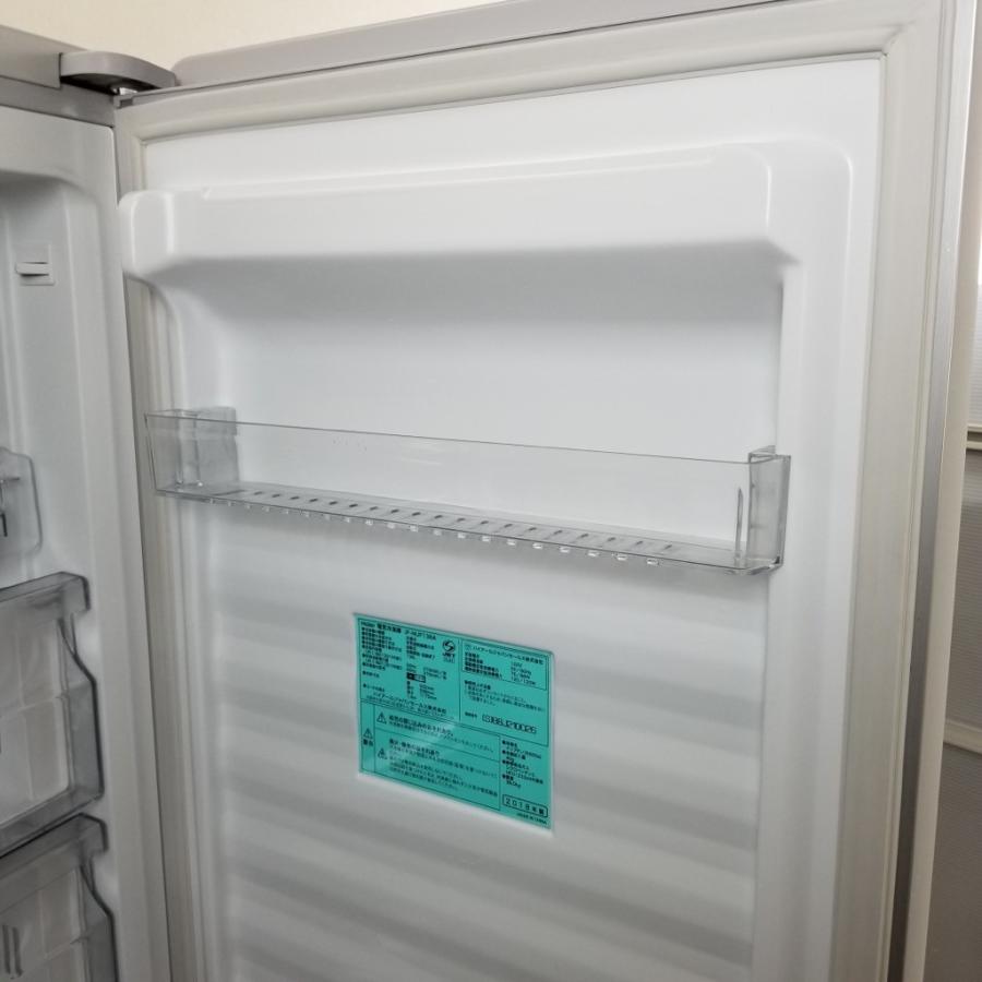 中古 136L 冷凍庫 フリーザー ハイアール JF-NUF138A-S 2018年製 自動 