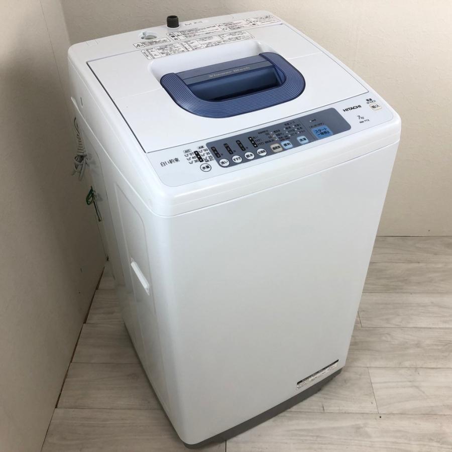 日立（HITACHI） 中古 7.0kg 送風乾燥機能 全自動洗濯乾燥機 NW-T72