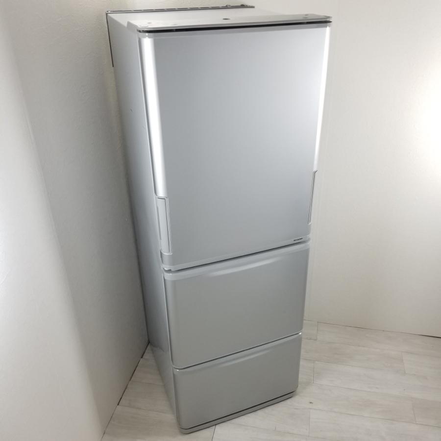 中古 350L 3ドア冷蔵庫 シャープ どっちもドア SJ-WA35B-S 2015年製