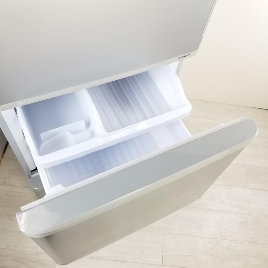 中古 350L 3ドア冷蔵庫 シャープ どっちもドア SJ-WA35B-S 2015年製