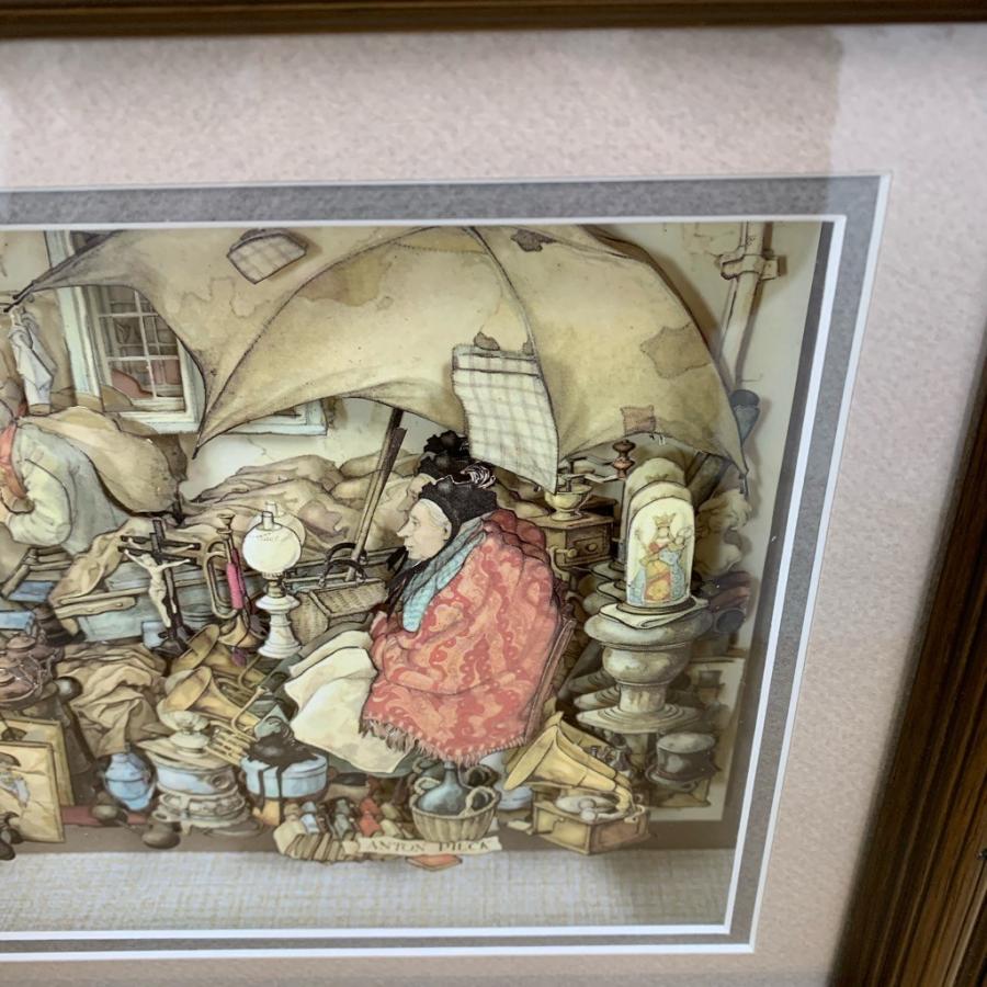 中古美品 □ANTON PIECK アントンピック シャドーボックス 3D立体画