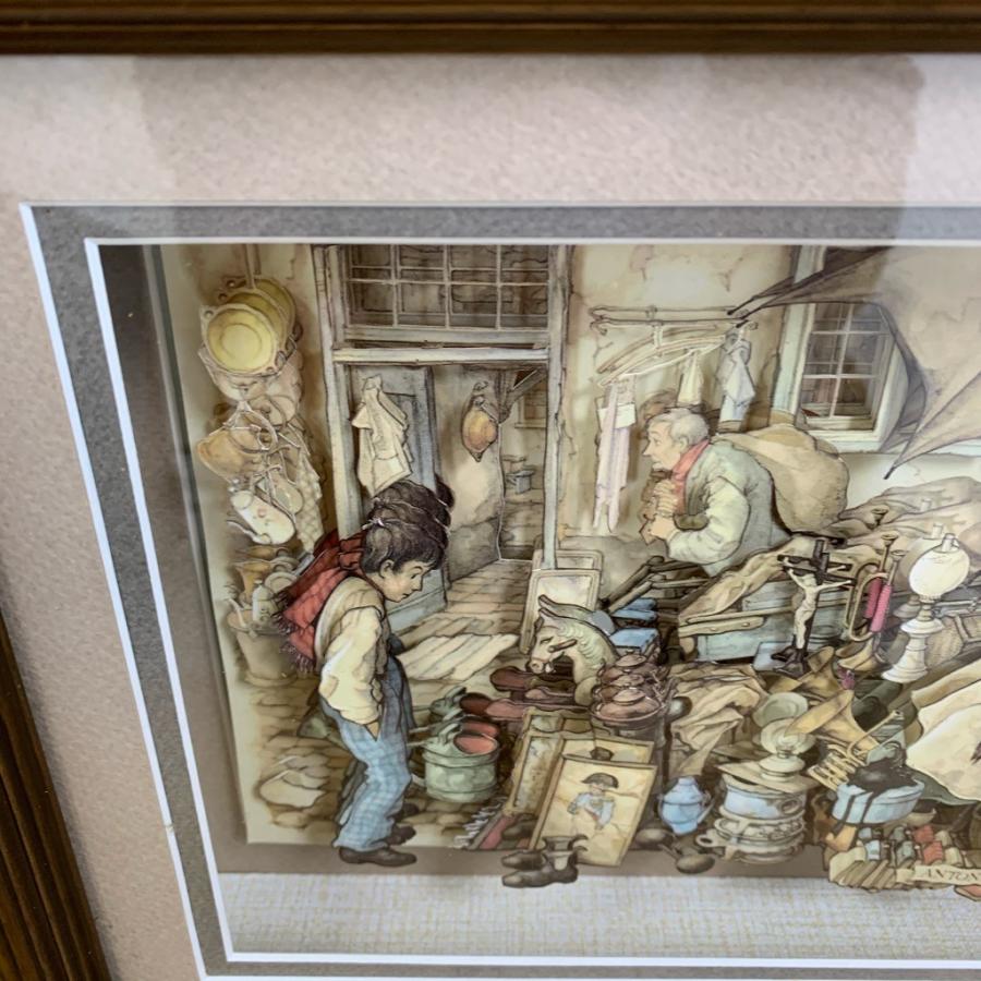 中古美品 □ANTON PIECK アントンピック シャドーボックス 3D立体画