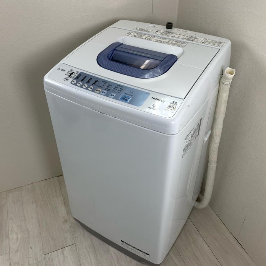 日立（HITACHI） 中古 7.0kg 送風乾燥機能 全自動洗濯乾燥機 NW-T72 
