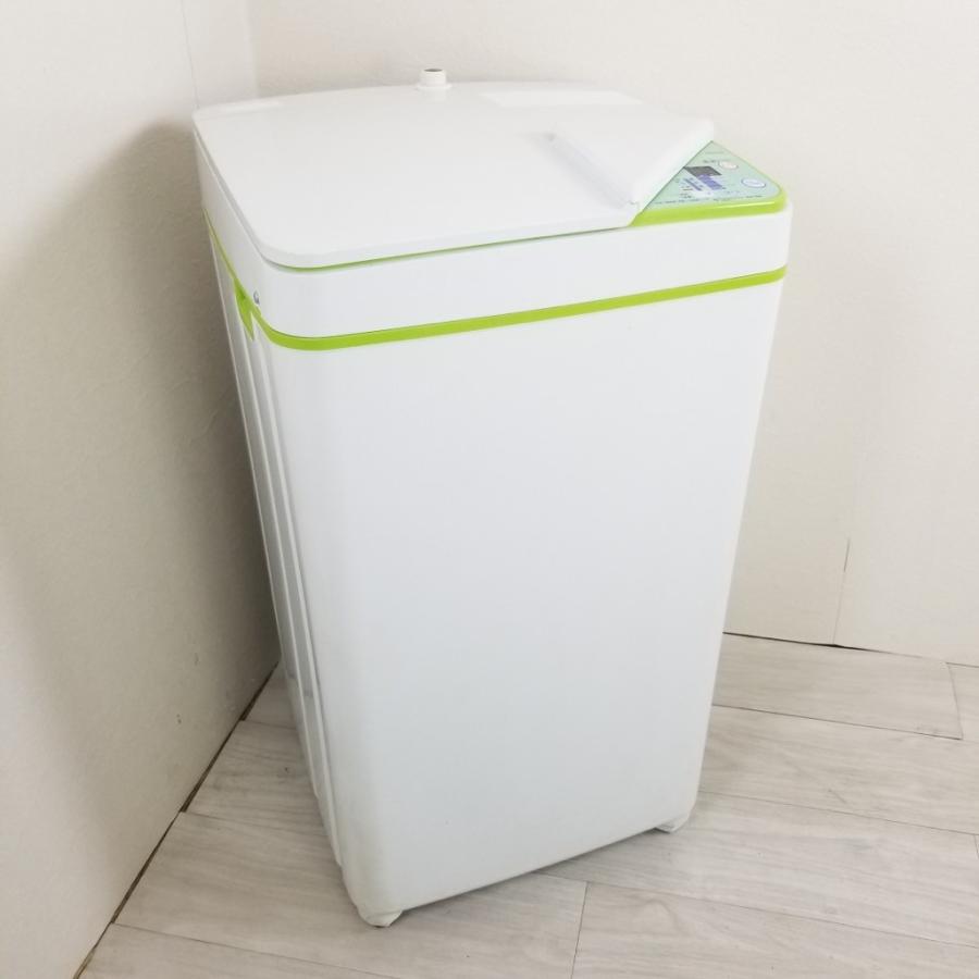 中古 ハイアール 3.3kg全自動洗濯機 JW-K33F 2014年製 小型洗濯機 ホワイト グリーン