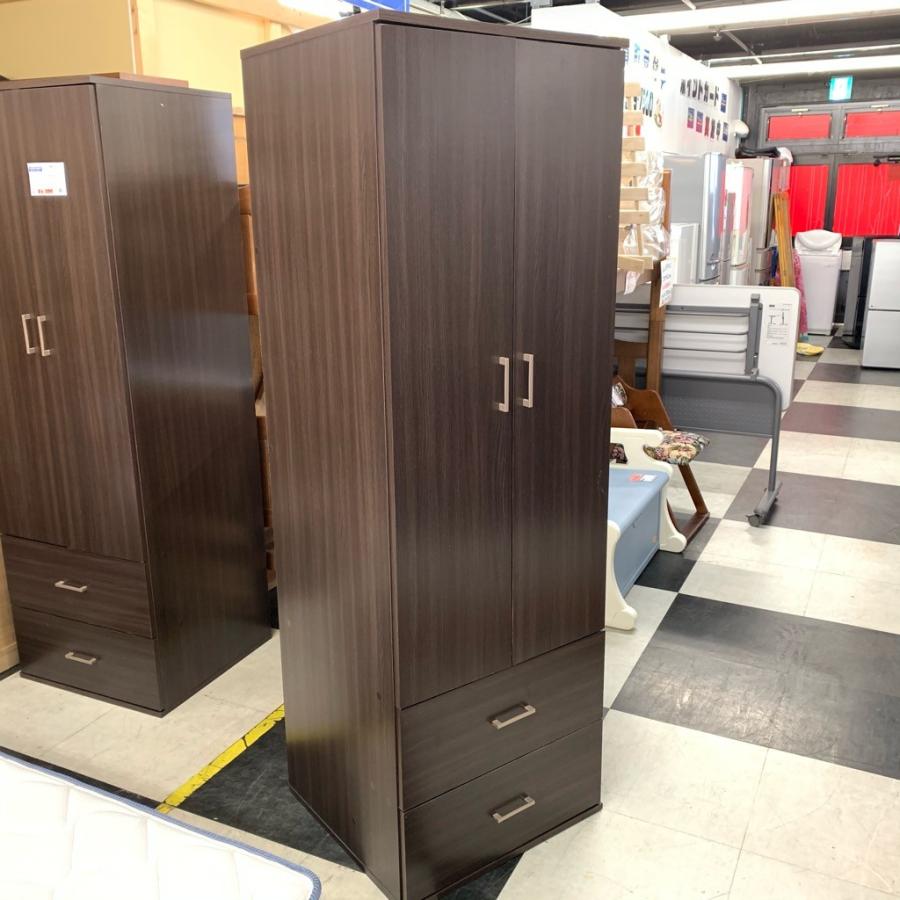 中古 店舗近郊送料格安 スリム2枚扉洋服タンス ロッカータンス 
