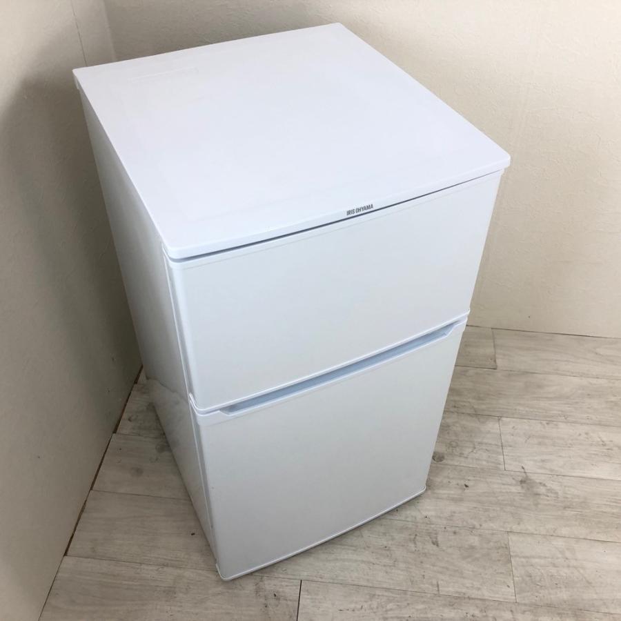 IRIS OHYAMA（アイリスオーヤマ） 中古 90L 2ドア冷蔵庫 IRR-A09TW-W