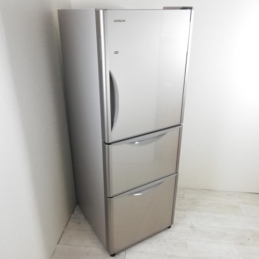 中古 中型冷蔵庫 日立 真空チルド 265L 3ドア R-S2700GV 2016年製 自動製氷機能 美品 高年式