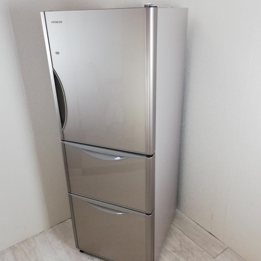 中古 中型冷蔵庫 日立 真空チルド 265L 3ドア R-S2700GV 2016年製 自動製氷機能 美品 高年式