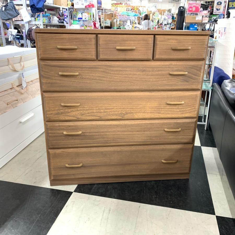 起立木工 中古 店舗近郊送料格安 木目のキレイな5段チェスト 整理