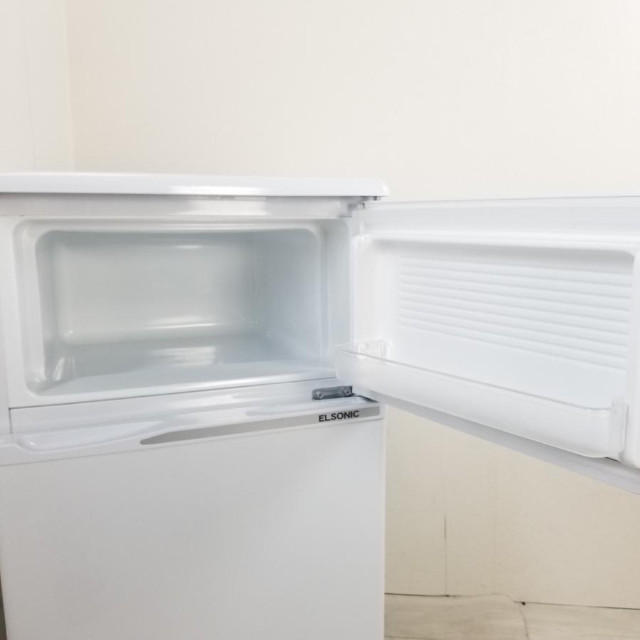 中古 83L 冷蔵庫 エルソニック ET-R0901W 2014年製 ワンルームなどに 