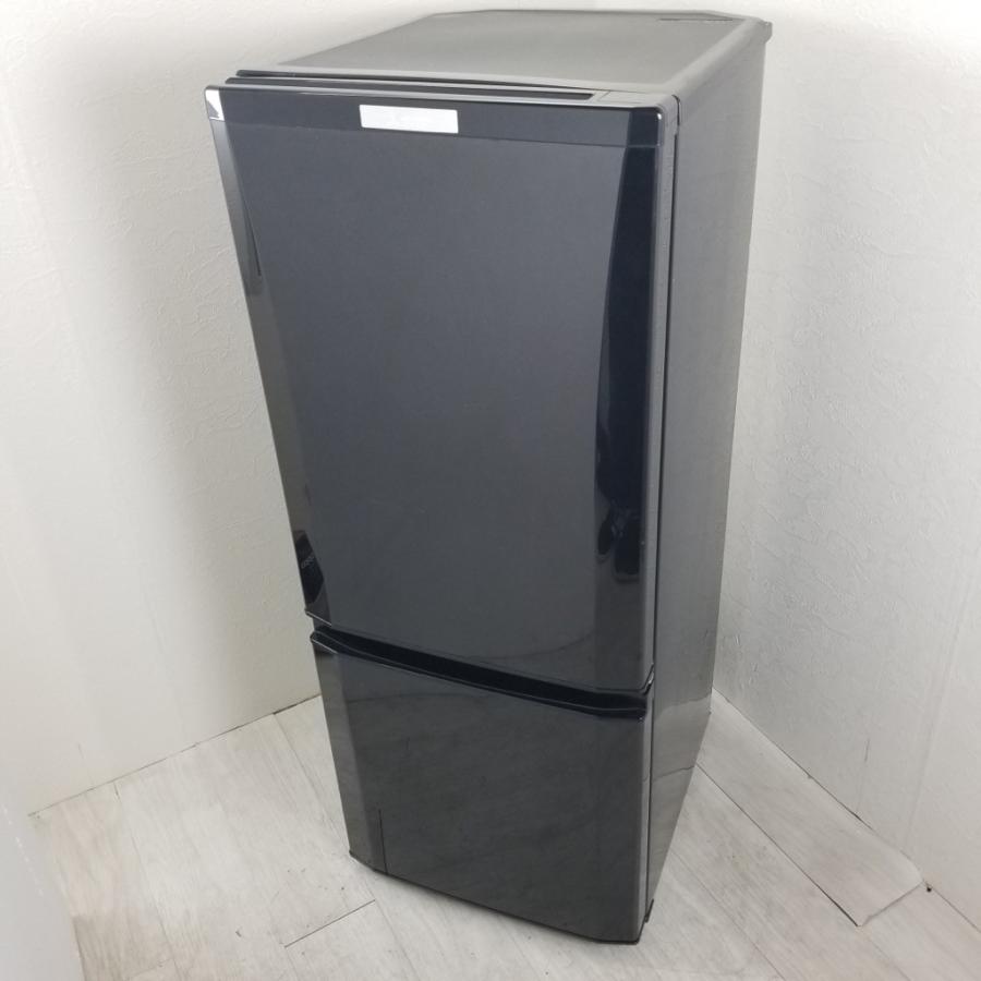 中古 冷蔵庫 三菱 自動霜取りファン式 146L 2ドア MR-P15C-B 2018年製 サファイアブラック 高年式｜cosmo-space｜02