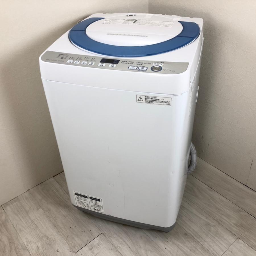 SHARP（シャープ） 中古 全自動洗濯機 7.0kg Ag+イオン ES-GE70R-A