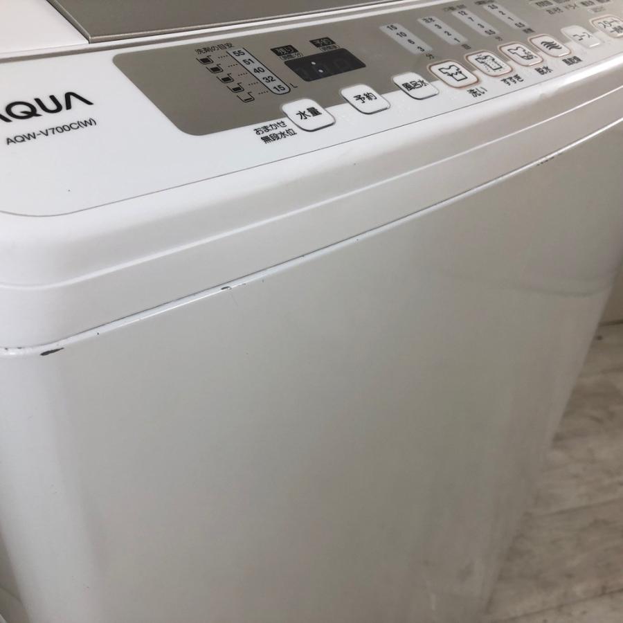 配送可能 AQUA アクア AQW-V700C(W) [簡易乾燥機能付き洗濯機（7.0kg