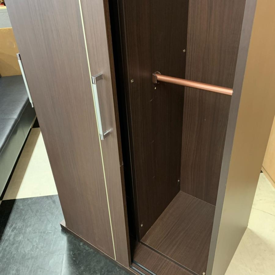 中古 店舗近郊送料格安 スライド扉式 2枚扉洋服タンス クローゼット