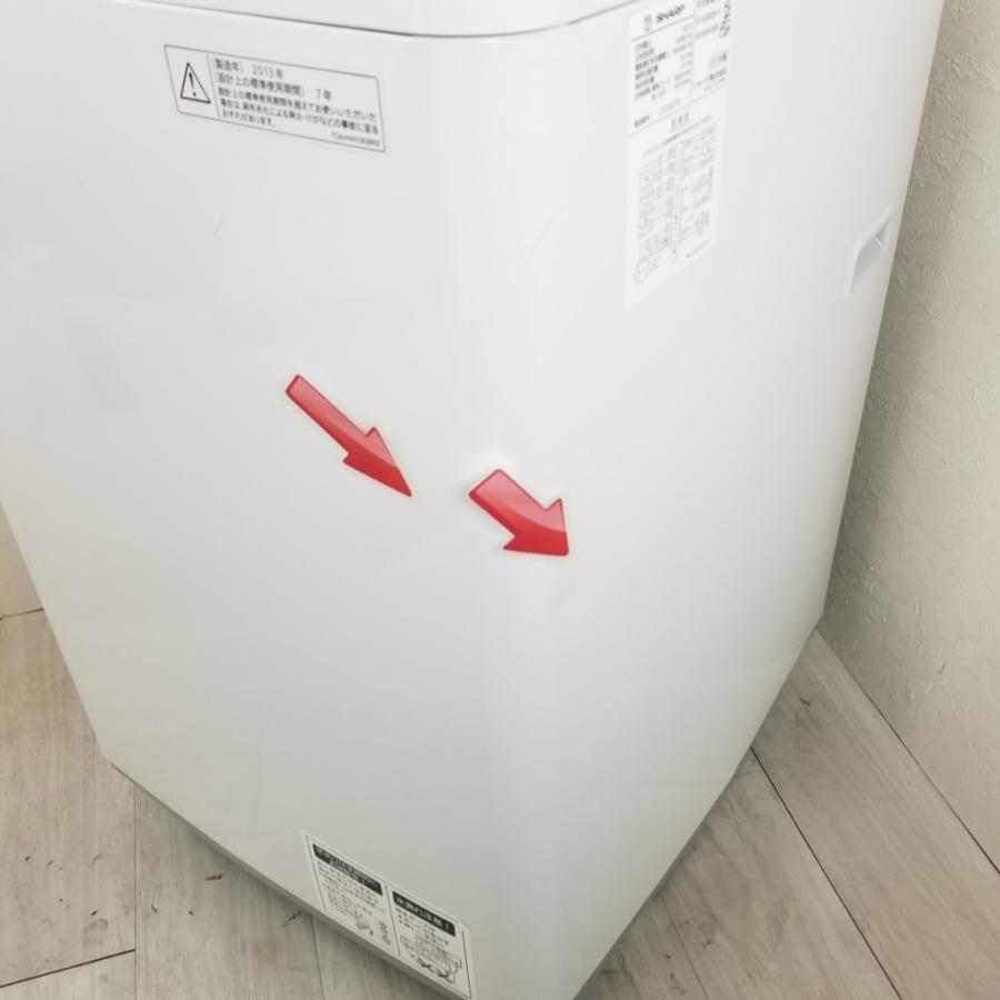30日迄！送料無料★美品中古★シャープ 6kg 洗濯機【ES-GE60N-P】 SHARP 中古 洗濯機 6.0kg シャープ ピンクカラー ES-GE60N-P