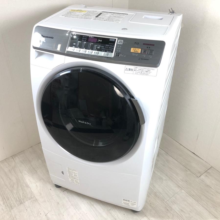 中古 人気洗濯7.0kg乾燥3.5Kg ドラム式洗濯機 パナソニック プチドラム NA-VH310L 2014年製 ホワイト エコナビ搭載 世帯用 まとめ洗い｜cosmo-space｜02