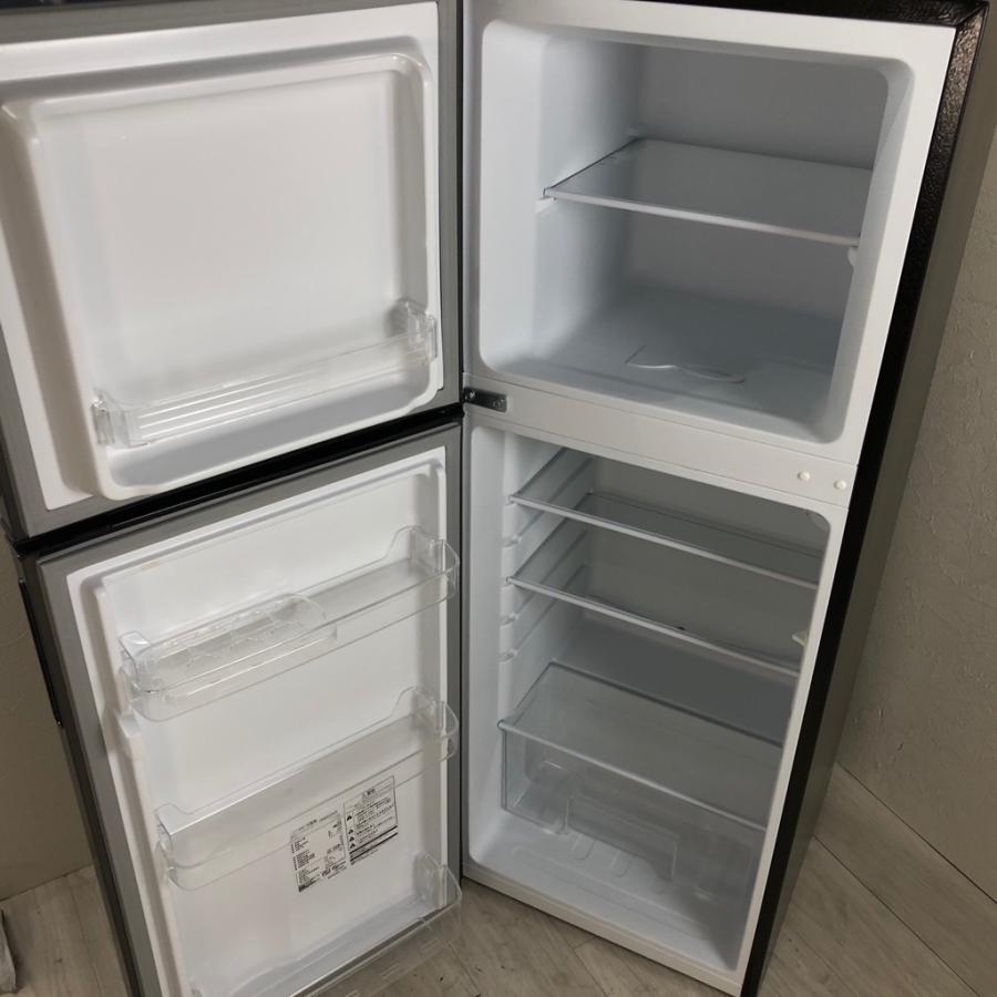 中古 左開き 138L 2ドア冷蔵庫 maxzen マクスゼン JR138ML01GM