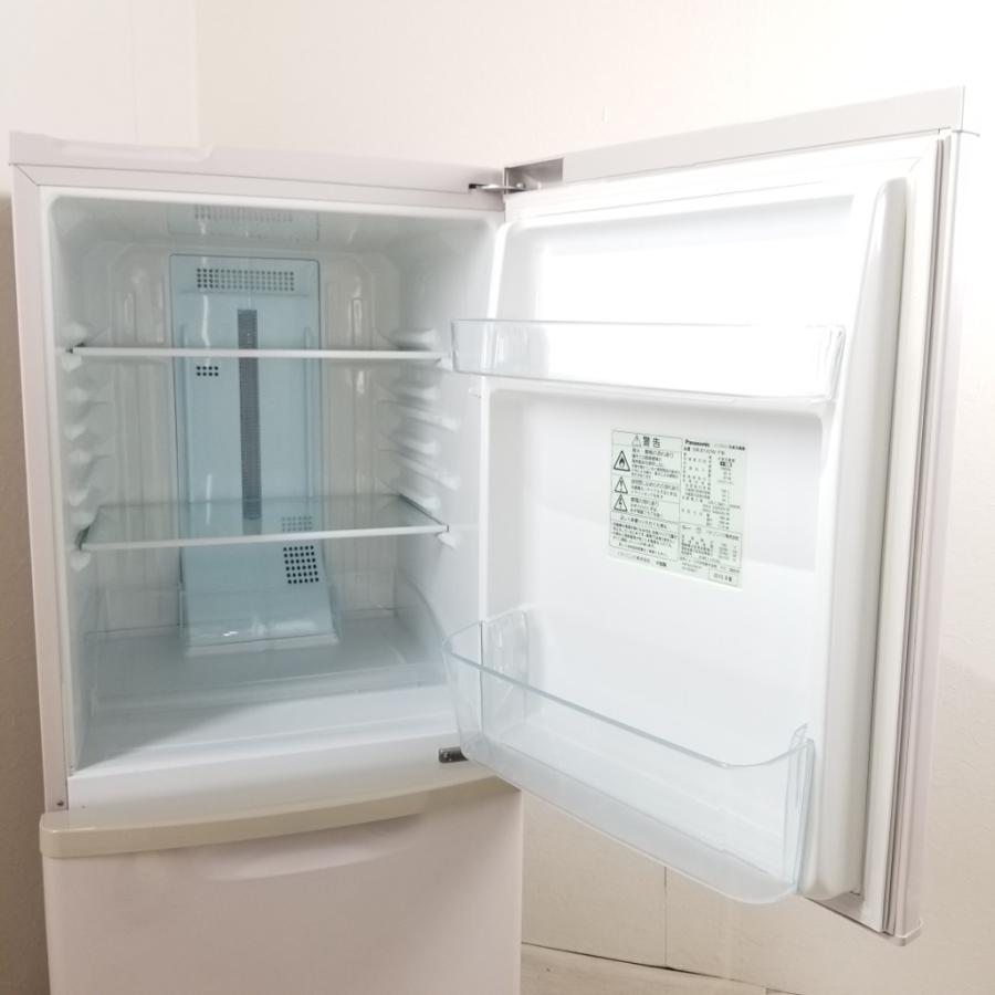 Panasonic 中古 138L 2ドア冷蔵庫 パナソニック NR-B142W-P 2010