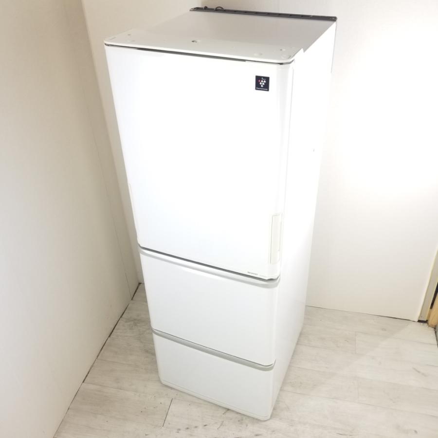 SHARP 350L冷蔵庫 SJ-PW35B 両開き プラズマクラスター機能搭載