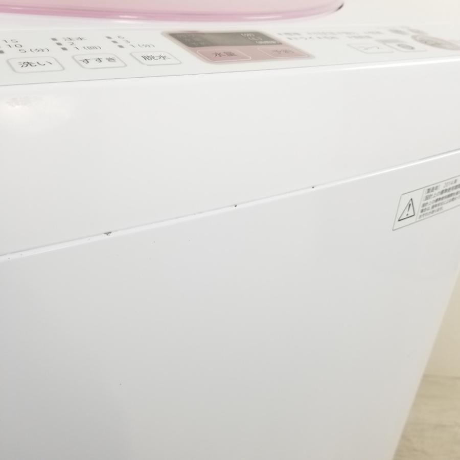 【送料無料・設置無料サービス有り】洗濯機 SHARP ES-GE60N-P 中古 SHARP（シャープ） 中古 洗濯機 6.0kg ピンクカラー ES-GE60N-P 2013年