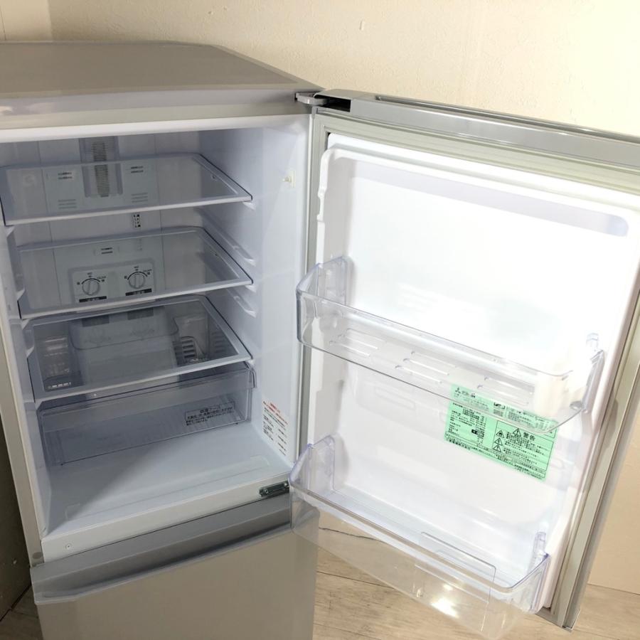 三菱 中古 2ドア冷蔵庫 146L 自動霜取りファン式 シルバー MR 三菱 中古 2ドア冷蔵庫 146L 自動霜取りファン式 シルバー MR