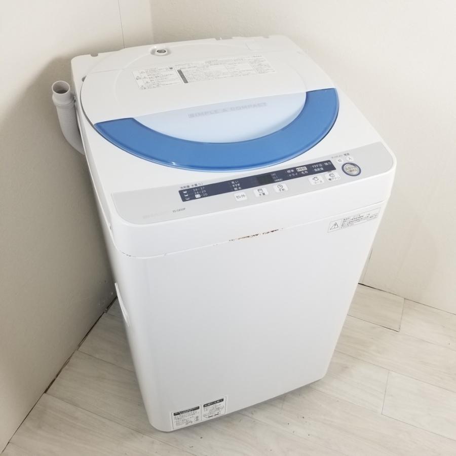 SHARP 全自動電気洗濯機　ES-GE55P-A 2015年製 中古 5.5kg 全自動洗濯機 シャープ ES-GE55P-A ブルー系 2015年