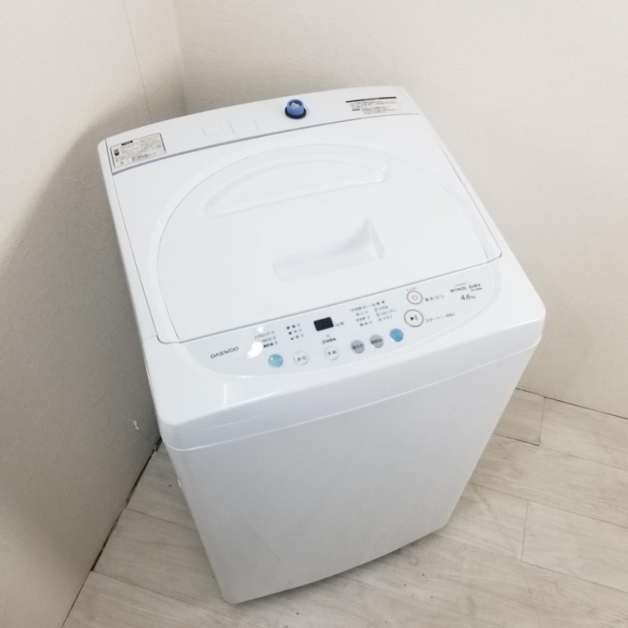 DAEWOO 中古 4.6kg 全自動洗濯機 ダイウー DW-46BW 一人暮らし 単身用 