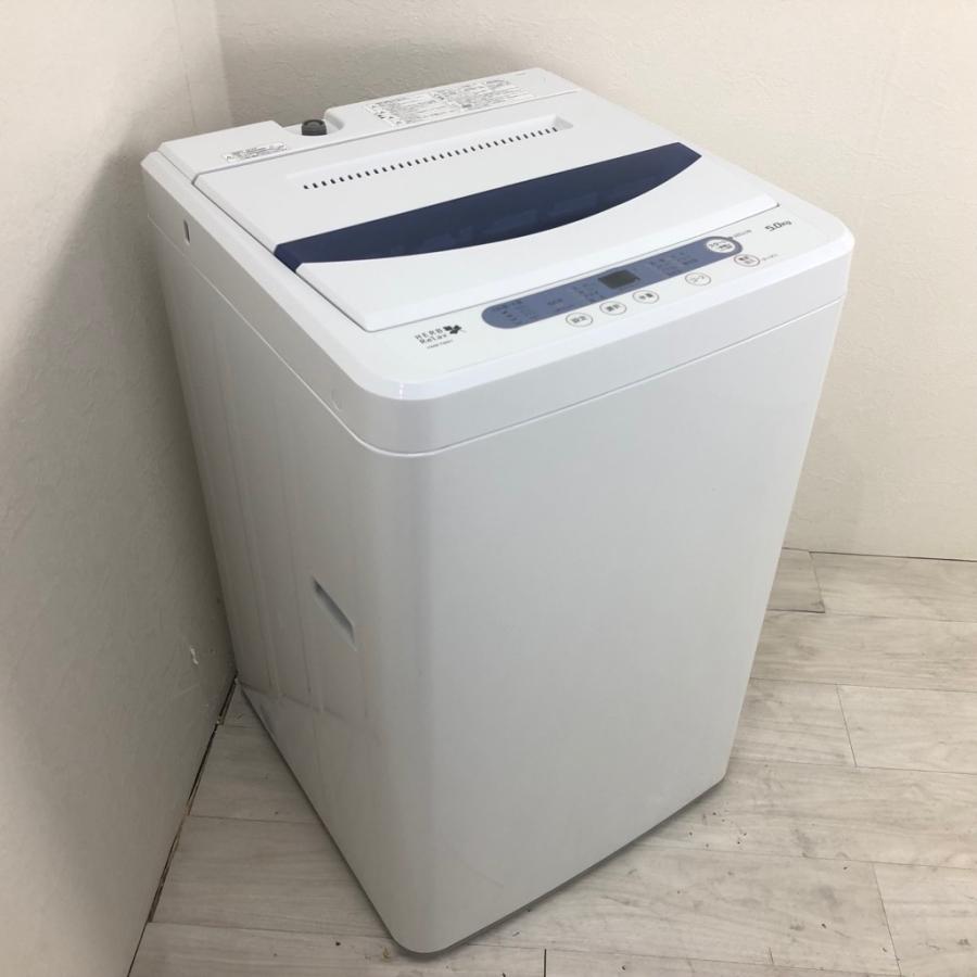 洗濯機本体】中古 5.0kg 全自動洗濯機 YWM-T50A1 ヤマダ電機 ブルー 2014