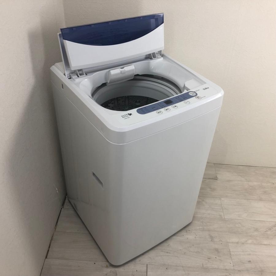 洗濯機本体】中古 5.0kg 全自動洗濯機 YWM-T50A1 ヤマダ電機 ブルー 2014