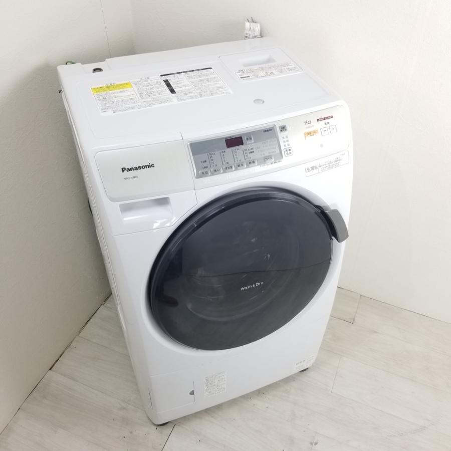 ドラム式洗濯機 省スペース設計のコンパクトドラム！ 中古 人気洗濯7.0kg乾燥3.5Kg ドラム式洗濯機 パナソニック プチドラム NA-VH320L 2015年製 ホワイト エコナビ搭載 世帯用 まとめ洗い
