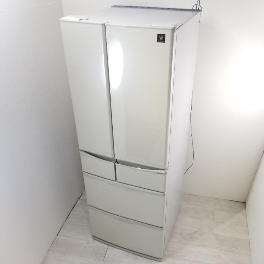 SHARP 中古 近郊送料格安455L プラズマクラスター 6ドア冷蔵庫